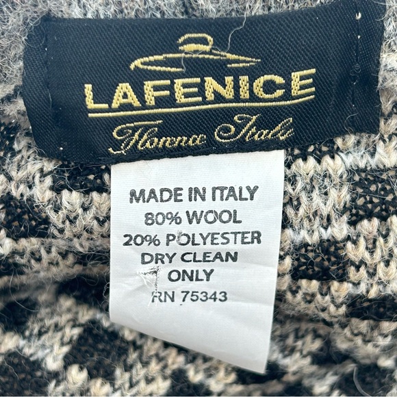 LaFenice Wool Blend Paperboy Cap Hat O/S Brim Slouchy Tan Gray Italy Artsy Boho - Picture 9 of 9